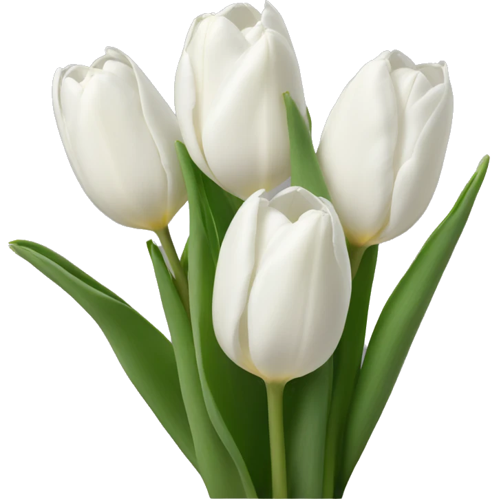 White tulips emoji