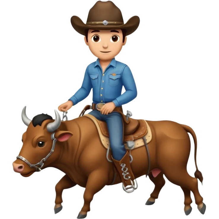 Bull rider emoji