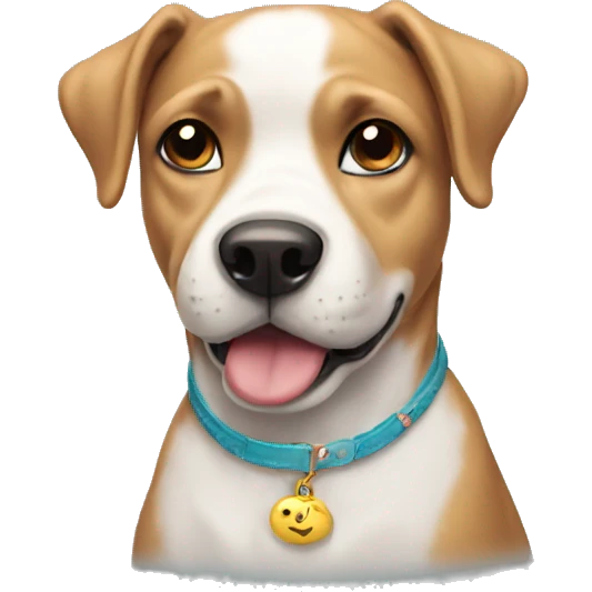dog wearing dres emoji