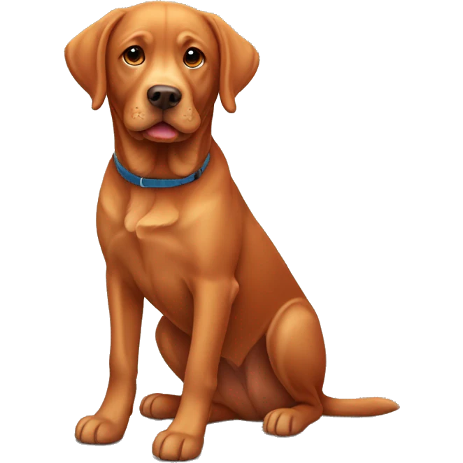 Red labrador emoji