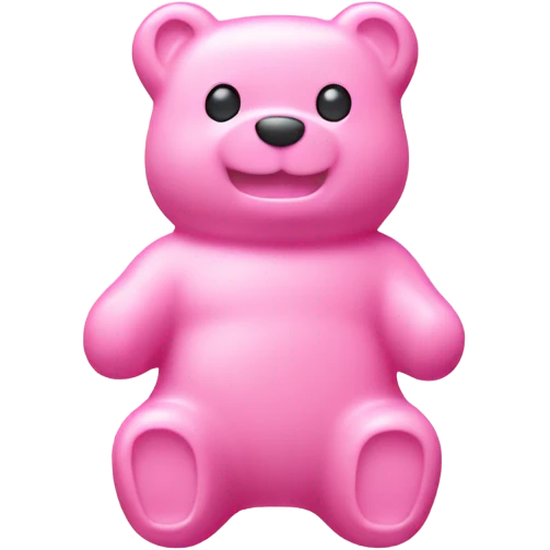 aesthetic gummy bear pastel pink emoji