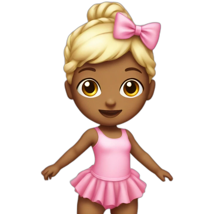 pink dance baby emoji