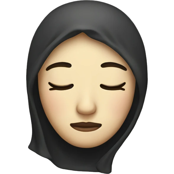 closed eyes no face emoji