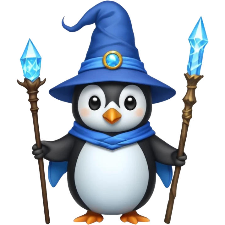 Penguin Wizard emoji