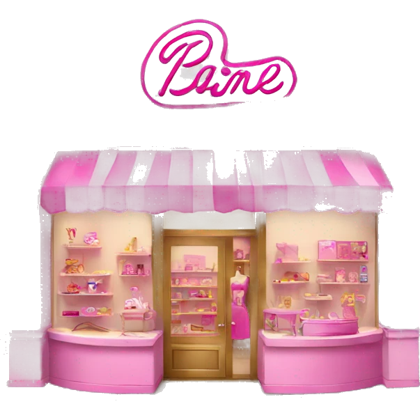 pink barbie shop emoji