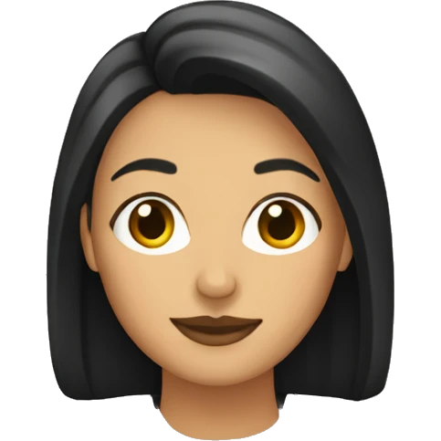 Mujer de pelo crespo y negro emoji