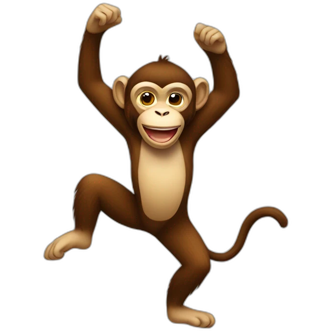 dancing monkey emoji