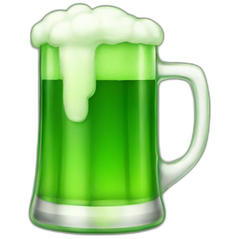 Green beer emoji