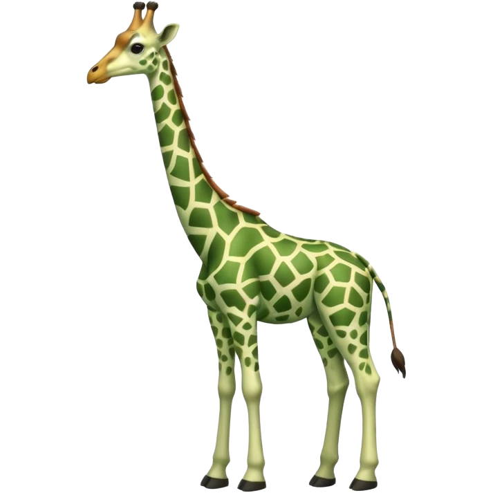 Green Feathered giraffe emoji
