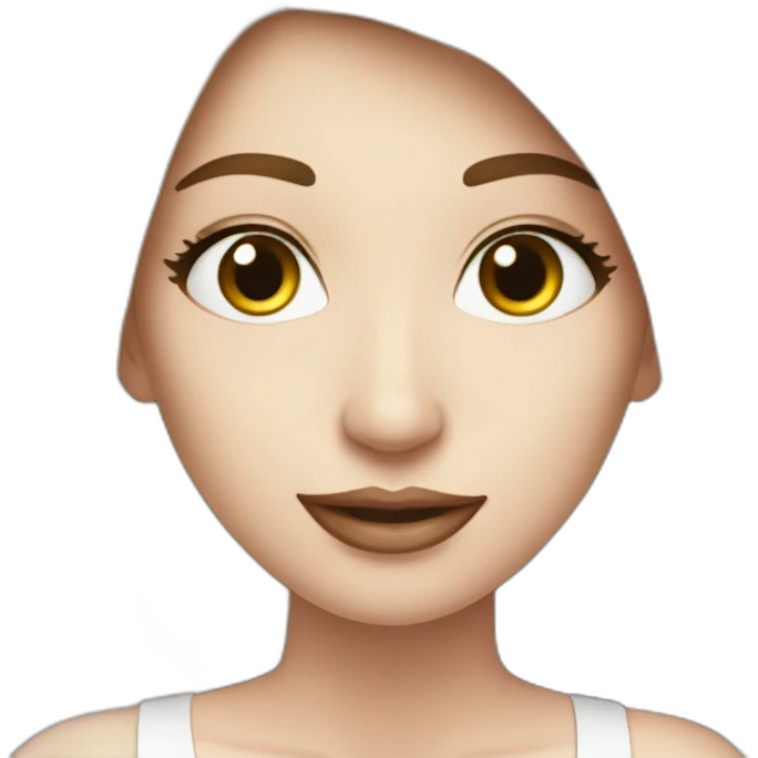Mujer blanca poniéndose perfume emoji