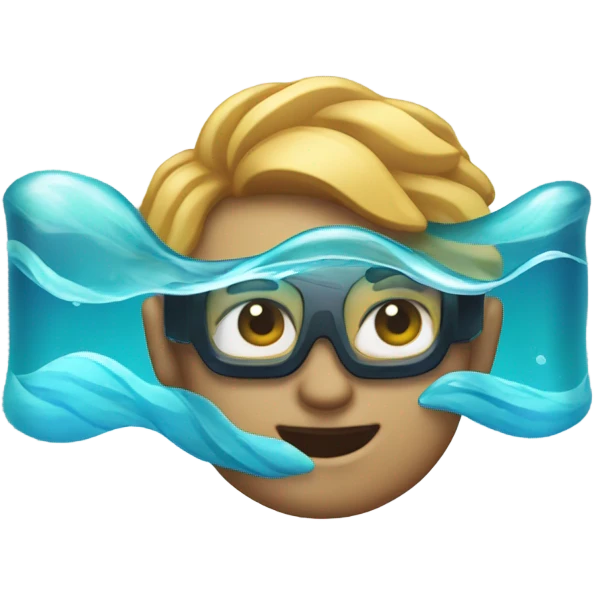 create logo for aqua ai with this emoji 🌊 emoji