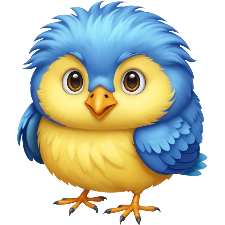 A cute bird used as an app icon emoji