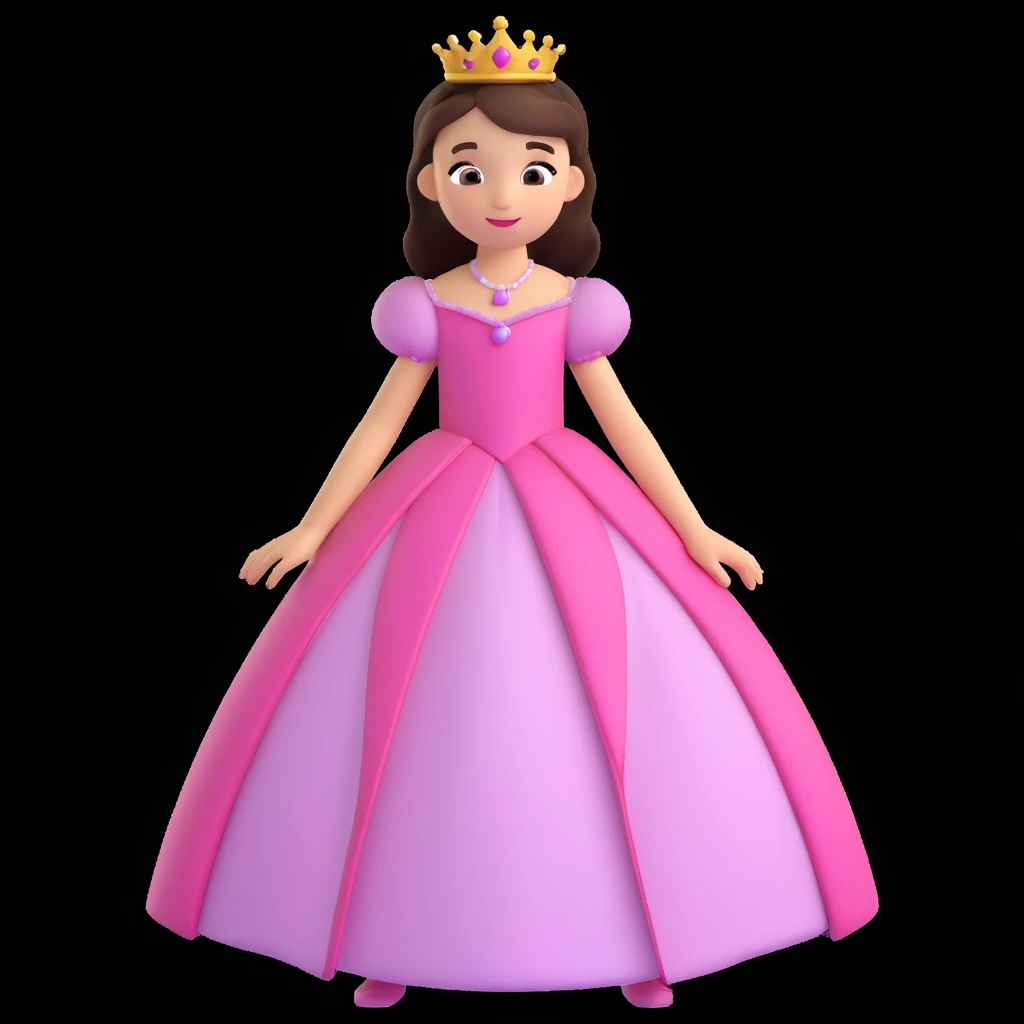 girls in a princess dress emoji