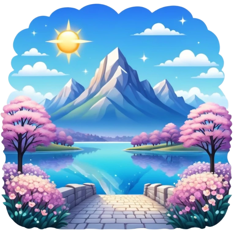 gorgeous beautiful sparkly aesthetic full scenic SCENERY emoji