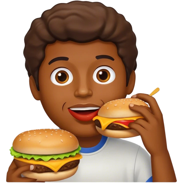 rod wave eating a cheeseburger  emoji