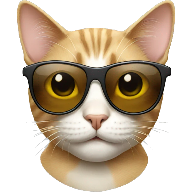 Cat with sunglasses emoji