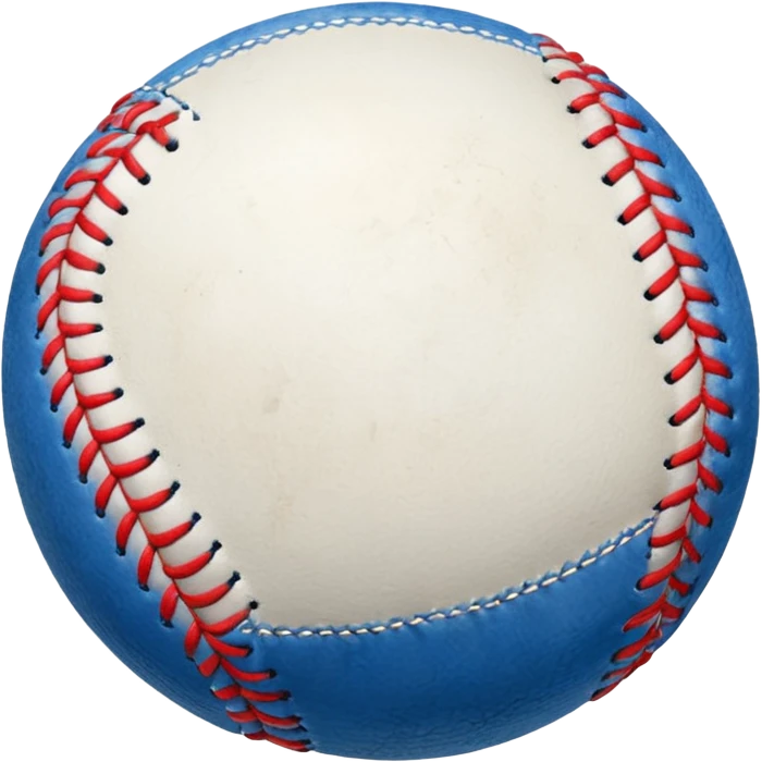 blue baseball ball stitch color to white emoji