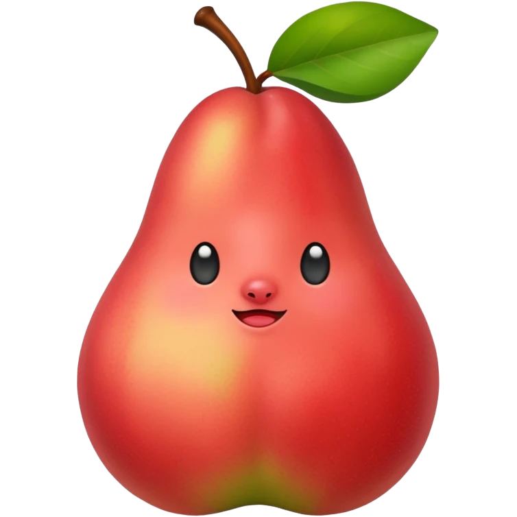 pear with red blush  emoji