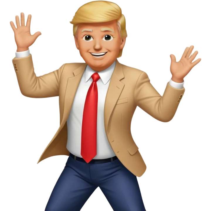 Trump is dancing emoji