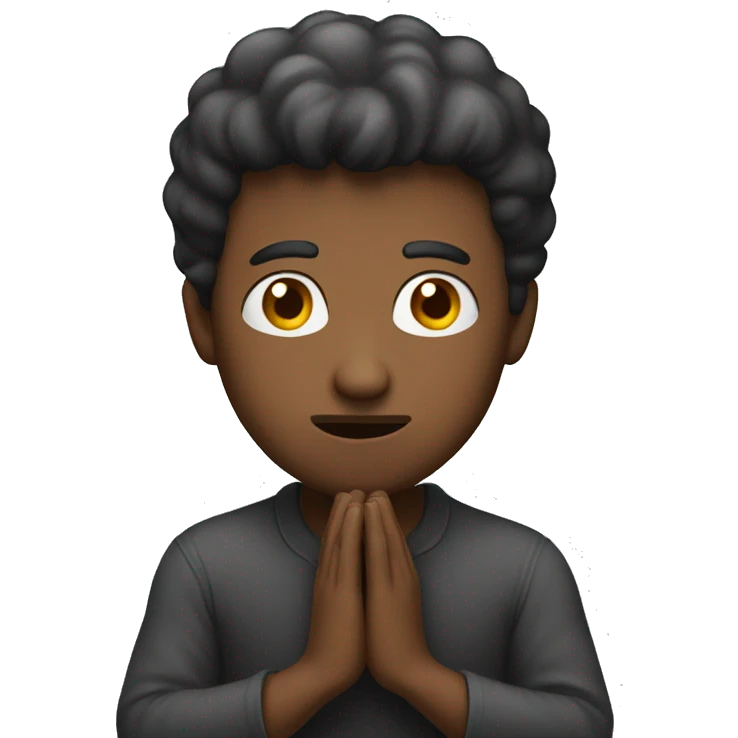 questioning man with hands emoji