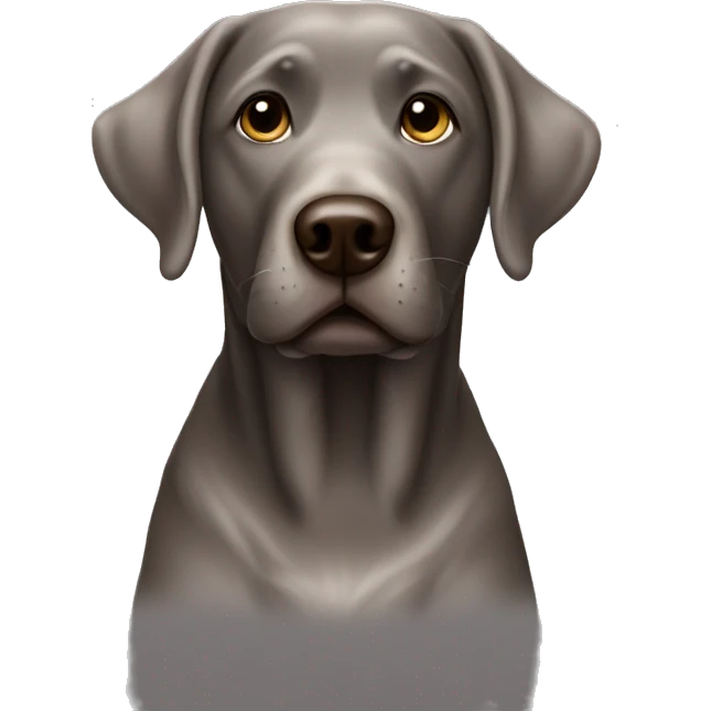 silver chocolate lab emoji