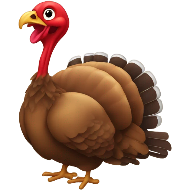 Turkey on the floor!!!!!! emoji