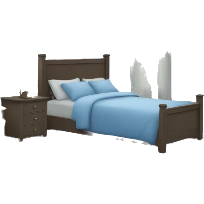 blue bedroom emoji