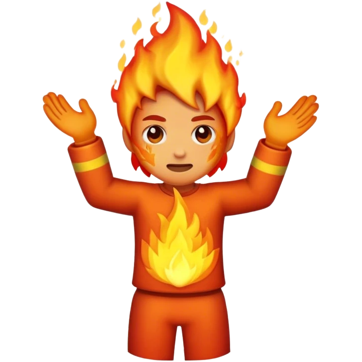 Body on fire  emoji