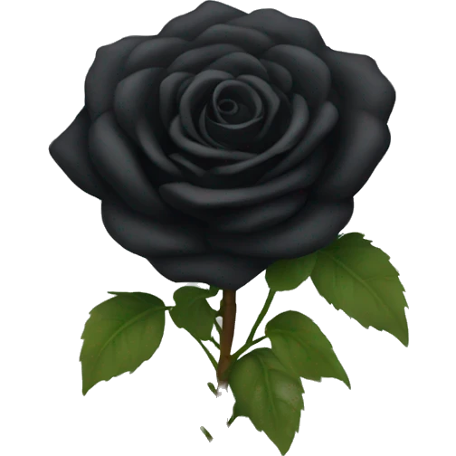 black rose boquet emoji