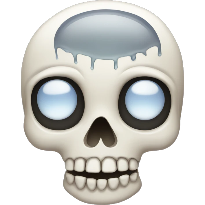 Classic skull with tears emoji