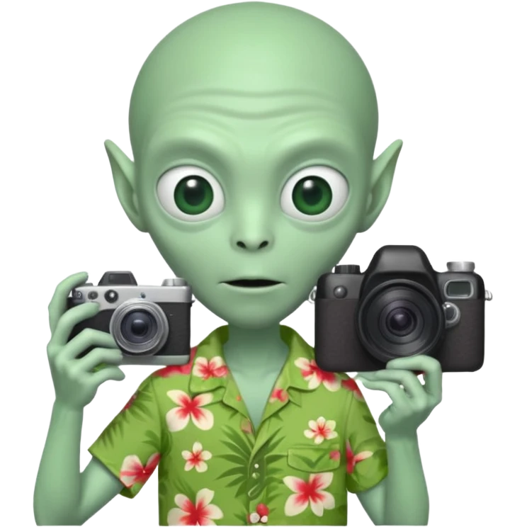 tourist alien emoji