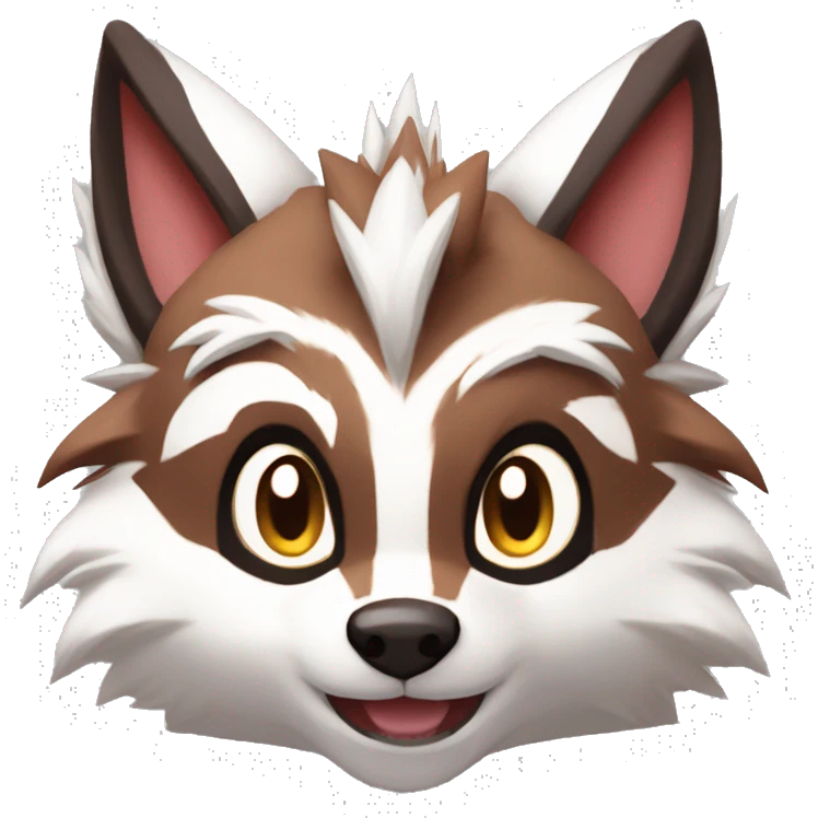 Lycanroc Rocruff Furret Zigzagoon emoji