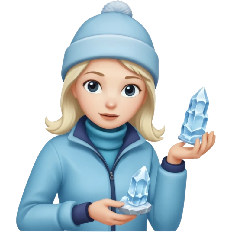 Ice Sculptor woman emoji