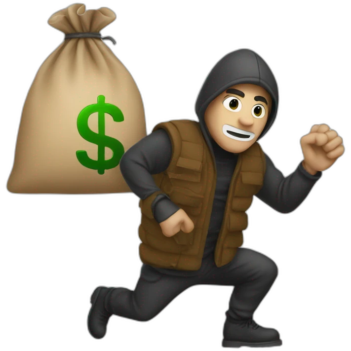 robber with money sack emoji