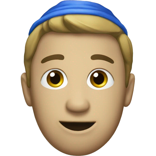 Blue Christmas ornament emoji