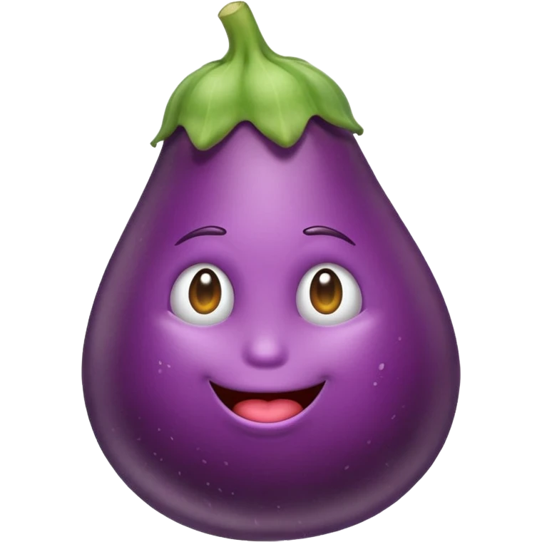 Eggplant farting emoji