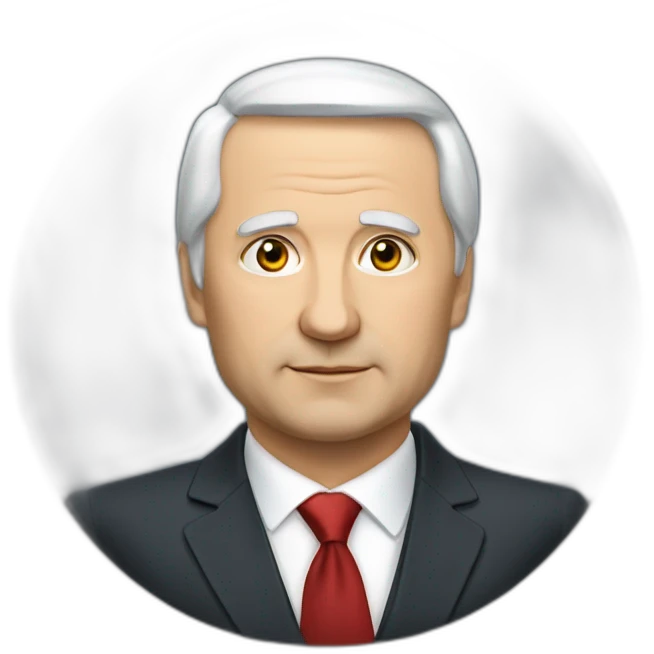 Le président ukrainien qui sert la main au président de la Russie emoji
