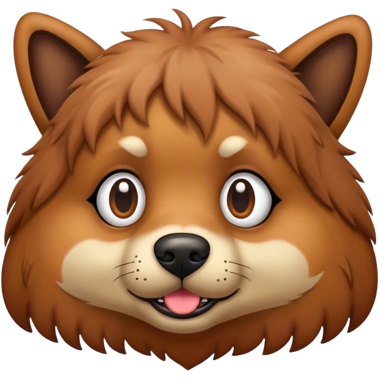 Weird dog emoji