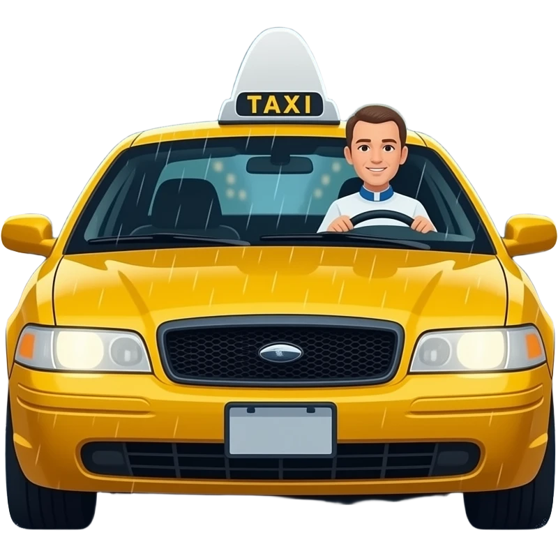 The priest as a taxist emoji