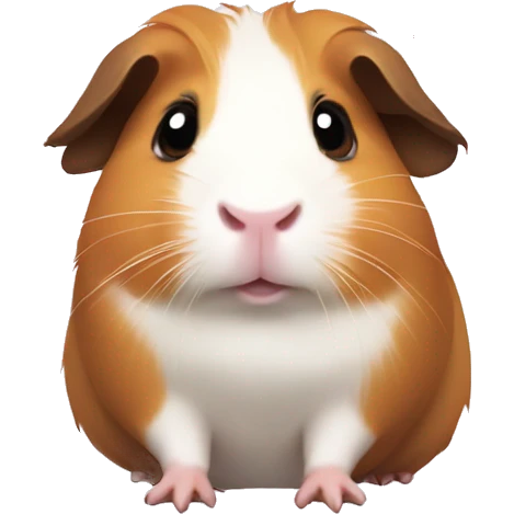A Guinea Pig, with hearts around emoji