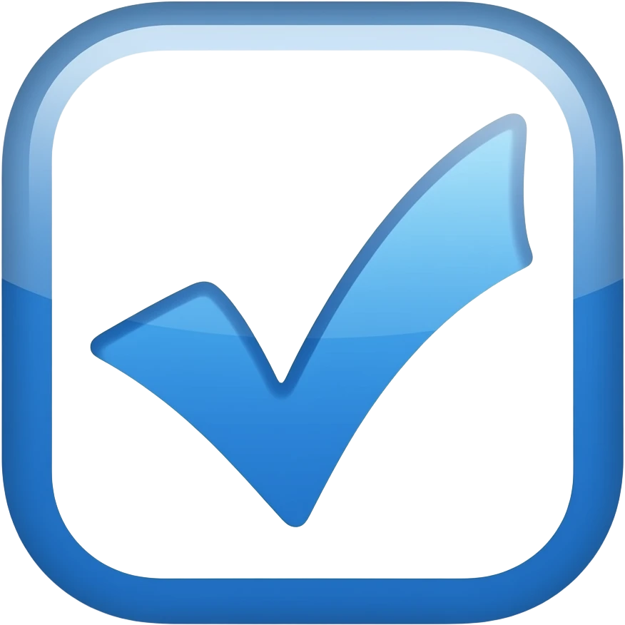 Make me emoji of instagram blue tick emoji