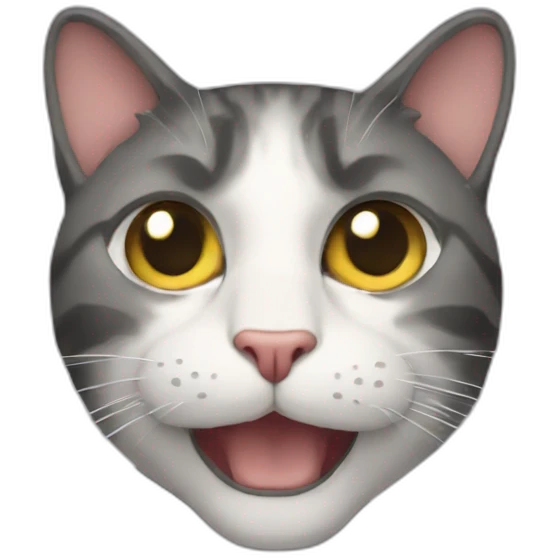 Une personne qui embrasse un chat emoji