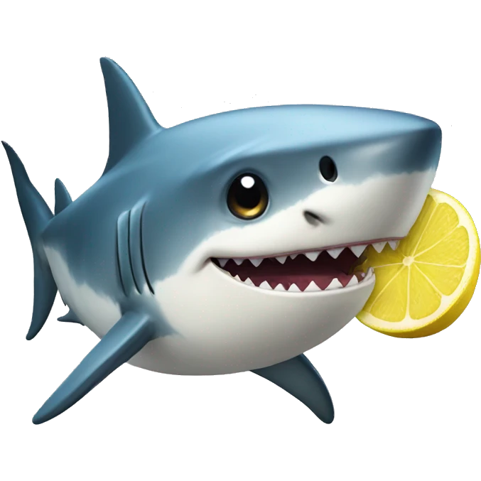 Shark lemon emoji