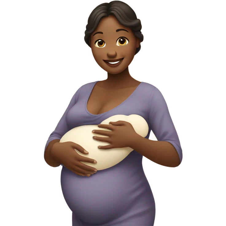 a photo of a pregnant woman emoji