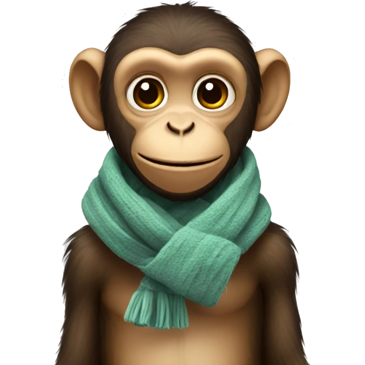 Monkey with scarf emoji