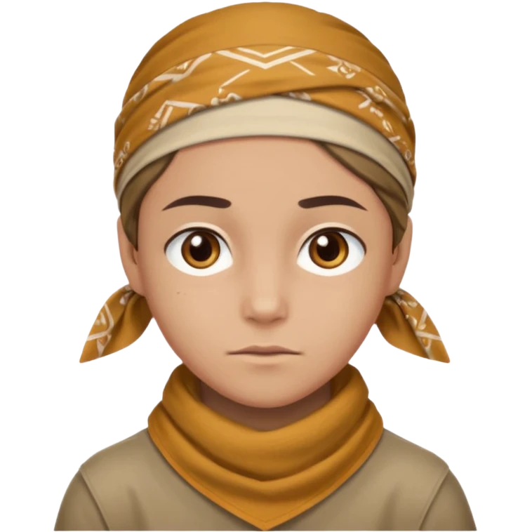 character with bandana emoji