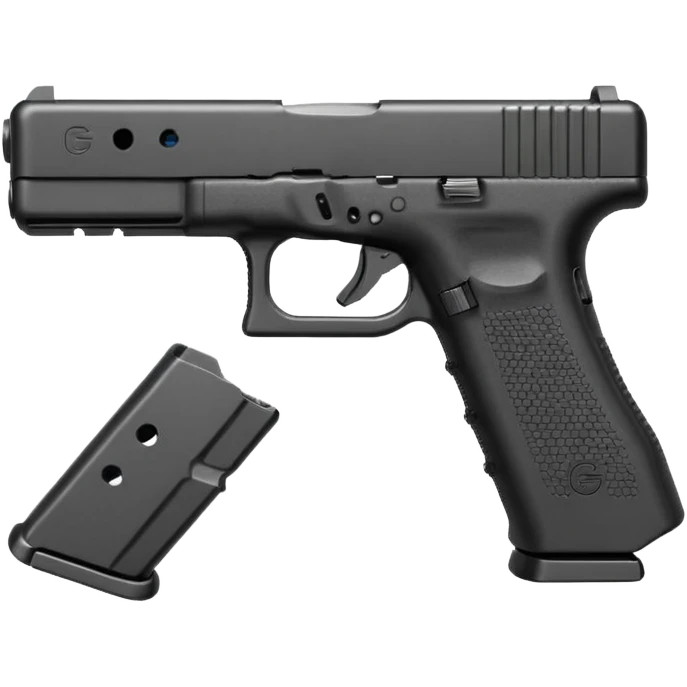 Glock 17 with an extended magazine (big magazine) emoji
