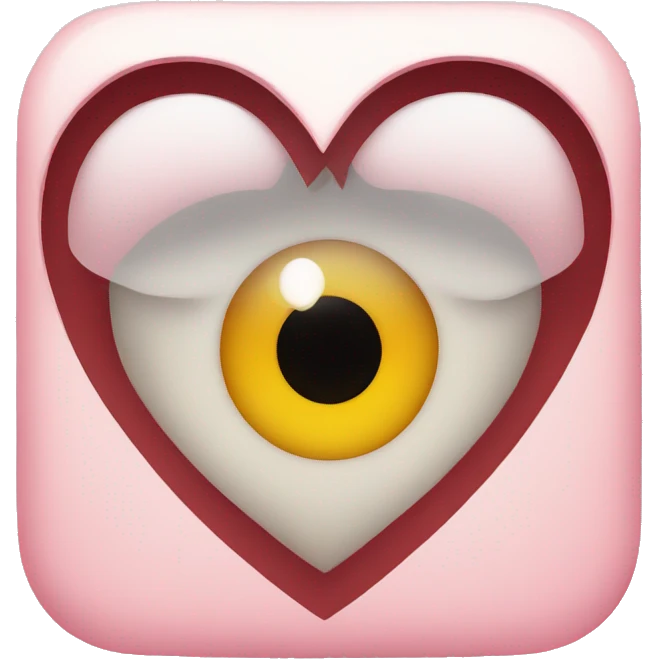 Heart eye emoji with rolling eye combined emoji