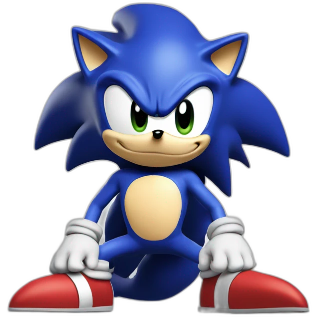 Sonic The Hedgheog Cartunized emoji