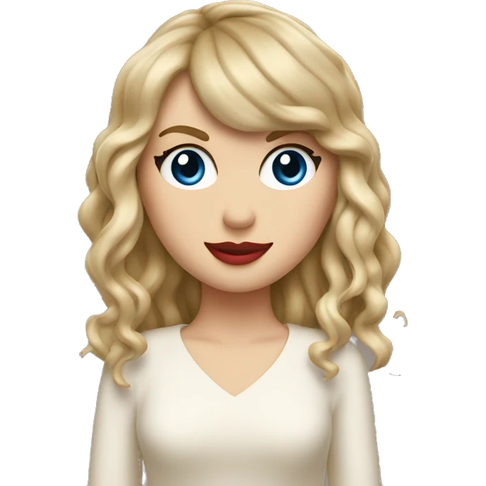 Taylor Swift co-vered in cream emoji